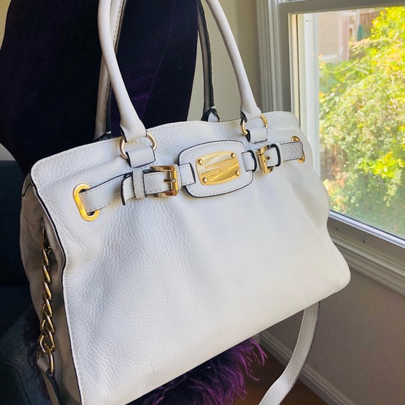 Michael Kors White leather handbag with wallet - Picture 2 of 14